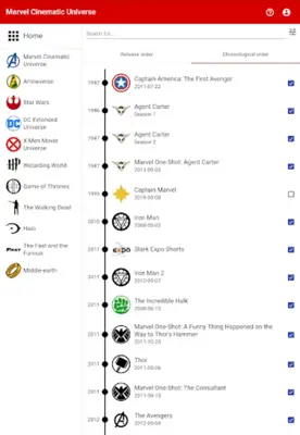 Franchise Fever Timelines & v android App screenshot 0