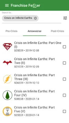 Franchise Fever Timelines & v android App screenshot 10