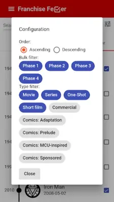 Franchise Fever Timelines & v android App screenshot 12