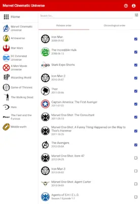 Franchise Fever Timelines & v android App screenshot 1